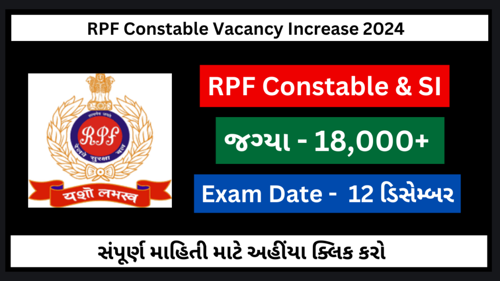 RPF Constable Vacancy Increase 2024